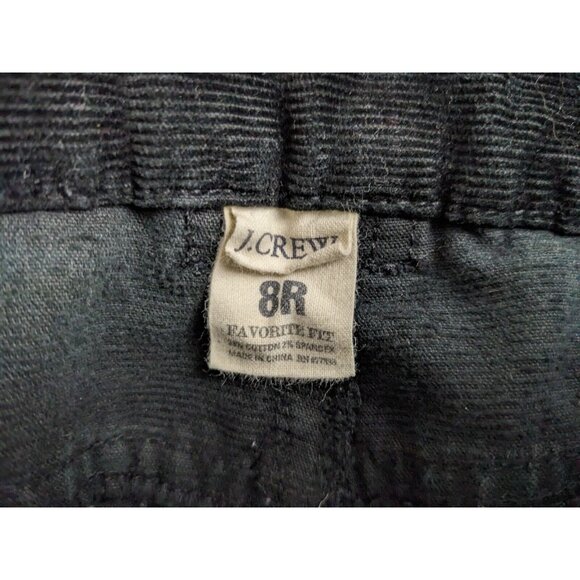J.Crew Pants Black Corduroy Chino Cotton Bootcut Mid Rise Womens Size 8 - Picture 7 of 12